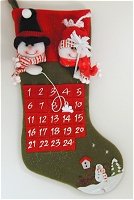 Green Countdown Stocking
